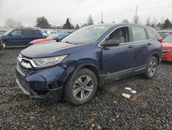 Salvage cars for sale from Copart Portland, OR: 2018 Honda CR-V LX