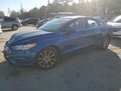 Salvage cars for sale at Savannah, GA auction: 2017 Ford Fusion SE