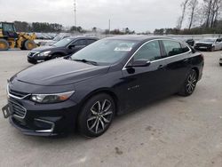 Chevrolet Malibu LT salvage cars for sale: 2018 Chevrolet Malibu LT