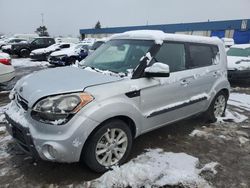 Salvage cars for sale from Copart Woodhaven, MI: 2012 KIA Soul +