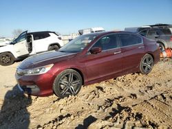 Honda Accord Sport salvage cars for sale: 2017 Honda Accord Sport