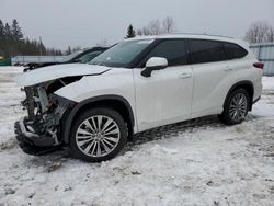 Salvage cars for sale at Bowmanville, ON auction: 2023 Toyota Highlander Hybrid Limited