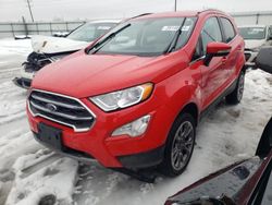 Vehiculos salvage en venta de Copart Elgin, IL: 2020 Ford Ecosport Titanium