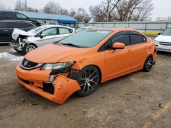 Salvage cars for sale from Copart Wichita, KS: 2014 Honda Civic SI