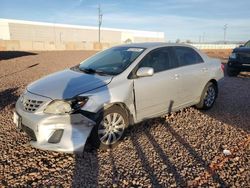 Salvage cars for sale from Copart Phoenix, AZ: 2013 Toyota Corolla Base