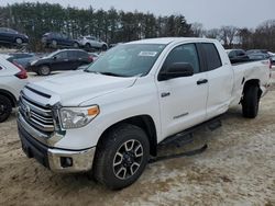 Salvage cars for sale at North Billerica, MA auction: 2017 Toyota Tundra Double Cab SR/SR5