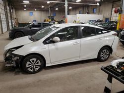 Salvage cars for sale at Ham Lake, MN auction: 2016 Toyota Prius