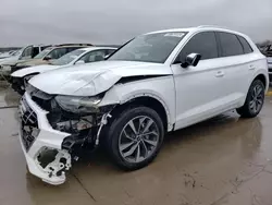Salvage cars for sale at Grand Prairie, TX auction: 2021 Audi Q5 Premium