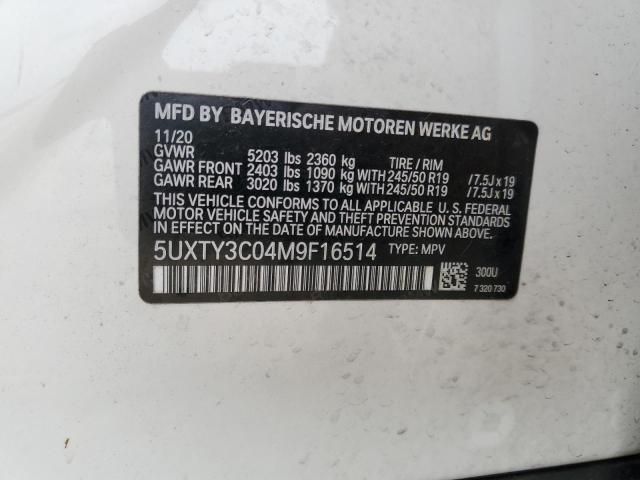 2021 BMW X3 SDRIVE30I