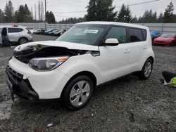 Salvage cars for sale from Copart Graham, WA: 2016 KIA Soul