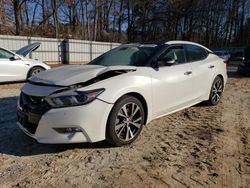 Vehiculos salvage en venta de Copart Austell, GA: 2016 Nissan Maxima 3.5S