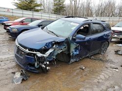 Salvage cars for sale at Davison, MI auction: 2022 Chevrolet Equinox RS