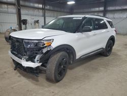 Salvage cars for sale at Des Moines, IA auction: 2021 Ford Explorer XLT