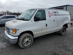 Salvage cars for sale from Copart Duryea, PA: 2001 Ford Econoline E350 Super Duty Van