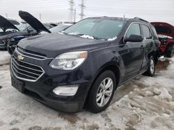 Chevrolet Equinox LT salvage cars for sale: 2016 Chevrolet Equinox LT