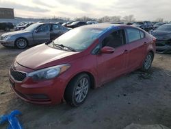 Salvage cars for sale at Kansas City, KS auction: 2015 KIA Forte LX