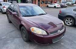 Chevrolet salvage cars for sale: 2007 Chevrolet Impala LS