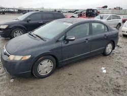Salvage cars for sale from Copart Earlington, KY: 2007 Honda Civic Hybrid