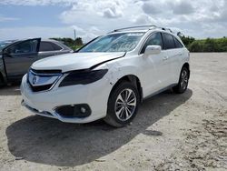 Salvage cars for sale at West Palm Beach, FL auction: 2017 Acura RDX Advance