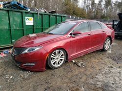 Salvage cars for sale at Waldorf, MD auction: 2014 Lincoln MKZ Hybrid
