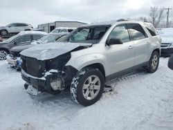 Salvage cars for sale at Wayland, MI auction: 2016 GMC Acadia SLE