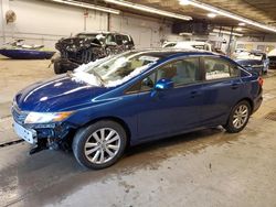 Salvage cars for sale from Copart Wheeling, IL: 2012 Honda Civic EX