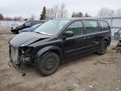 Salvage cars for sale from Copart Bowmanville, ON: 2016 Dodge Grand Caravan SE