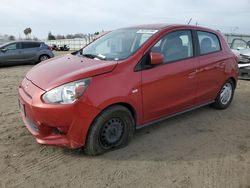 Salvage cars for sale from Copart Bakersfield, CA: 2015 Mitsubishi Mirage DE