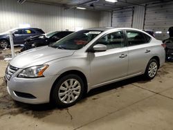 Salvage cars for sale at Franklin, WI auction: 2015 Nissan Sentra S