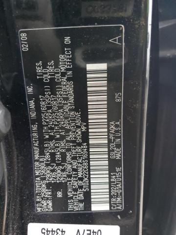 2008 Toyota Sienna XLE