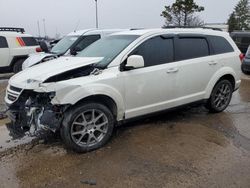 Salvage cars for sale from Copart Woodhaven, MI: 2015 Dodge Journey R/T