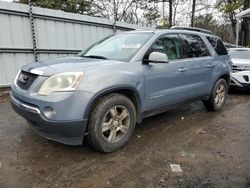 Salvage cars for sale from Copart Austell, GA: 2007 GMC Acadia SLT-1