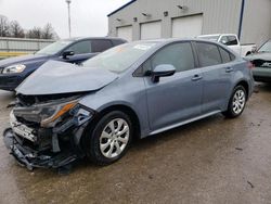 Toyota Corolla LE salvage cars for sale: 2021 Toyota Corolla LE