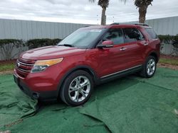 Salvage cars for sale from Copart Fort Pierce, FL: 2014 Ford Explorer Limited