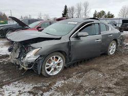 Salvage cars for sale from Copart Ontario Auction, ON: 2014 Nissan Maxima S