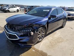 Salvage cars for sale at Grand Prairie, TX auction: 2019 Acura TLX Technology