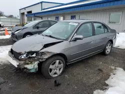 Salvage cars for sale at Mcfarland, WI auction: 2005 Honda Civic EX