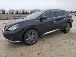 Salvage cars for sale at New Braunfels, TX auction: 2021 Nissan Murano SV