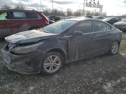 Salvage cars for sale from Copart Columbus, OH: 2018 Chevrolet Cruze LT