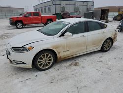 Salvage cars for sale from Copart Bismarck, ND: 2017 Ford Fusion SE Hybrid