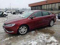 Salvage cars for sale from Copart Fort Wayne, IN: 2016 Chrysler 200 Limited