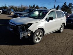 Subaru salvage cars for sale: 2016 Subaru Forester 2.5I Premium