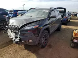 Salvage cars for sale at Brighton, CO auction: 2018 Jeep Cherokee Trailhawk