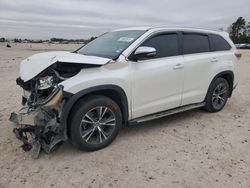 Toyota Highlander salvage cars for sale: 2016 Toyota Highlander XLE