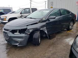 Salvage cars for sale at Chicago Heights, IL auction: 2017 Chevrolet Malibu LT