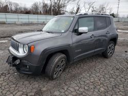 Jeep Renegade salvage cars for sale: 2017 Jeep Renegade Limited