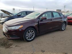 Salvage cars for sale at Chicago Heights, IL auction: 2017 Ford Fusion SE