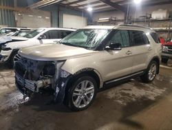 Salvage cars for sale at Eldridge, IA auction: 2017 Ford Explorer XLT