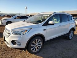 Salvage cars for sale at Phoenix, AZ auction: 2017 Ford Escape Titanium