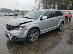 Salvage cars for sale from Copart Dunn, NC: 2015 Dodge Journey Crossroad
